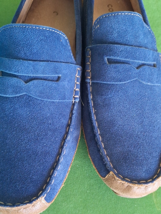 Cole Haan Blue Suede Penny Loafers main image 8